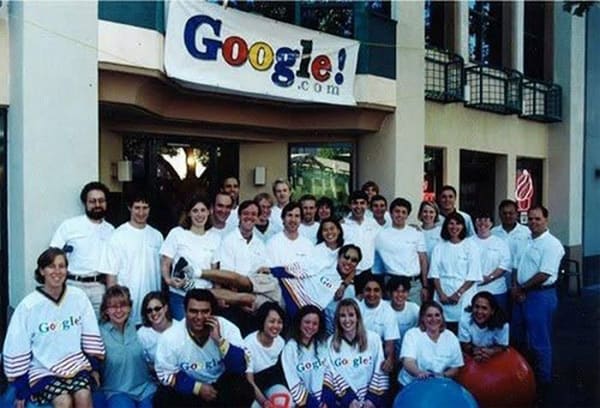 The First Google Team in 1999